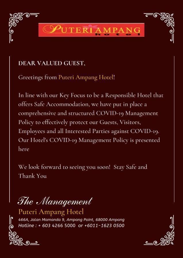 Puteri Ampang Hotel Buitenkant foto